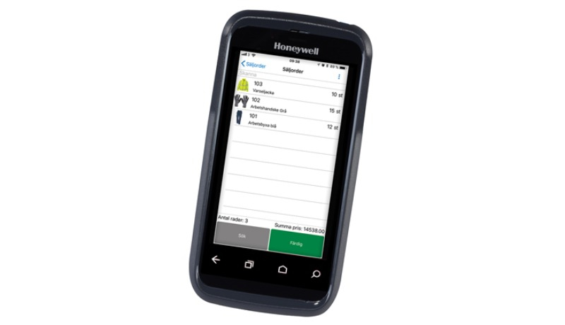 Ytterligare en telefon som visar Lextalks gränssnitt