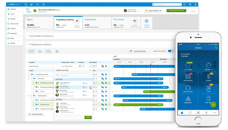 Visma net project management.