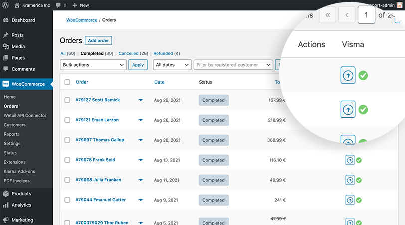 Visar systemet WooCommerce by Wetail.