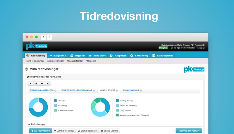 Timeapp tidsredovisning program.
