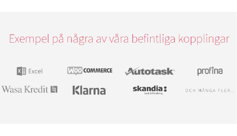 Exempel på befintliga kopplingar med DataConnect.