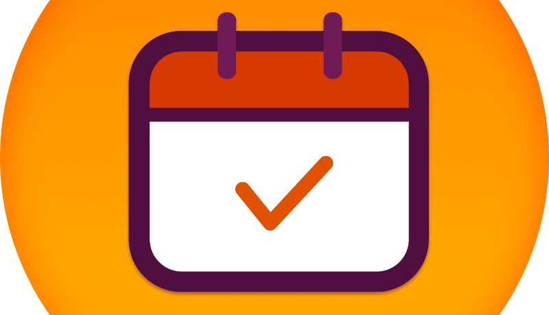 En illustration av en kalender med en checkmark