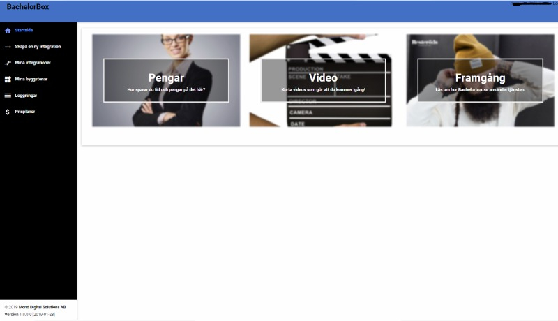 visar från programmet.