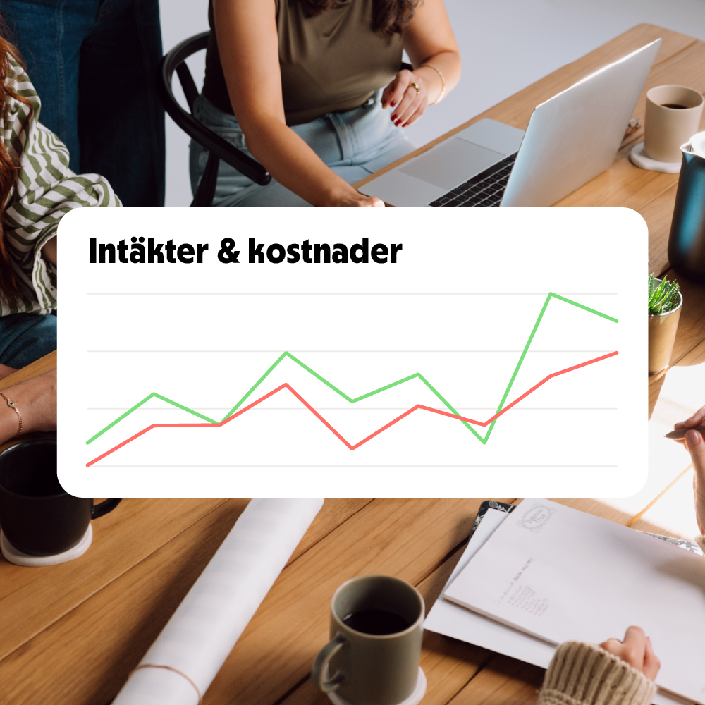 Affärssystem illustration av delarna.