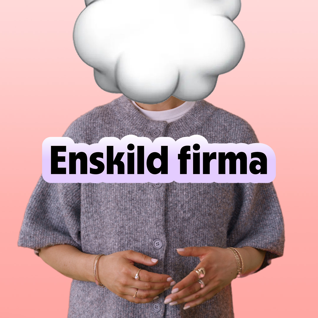 Tjej i ett moln.