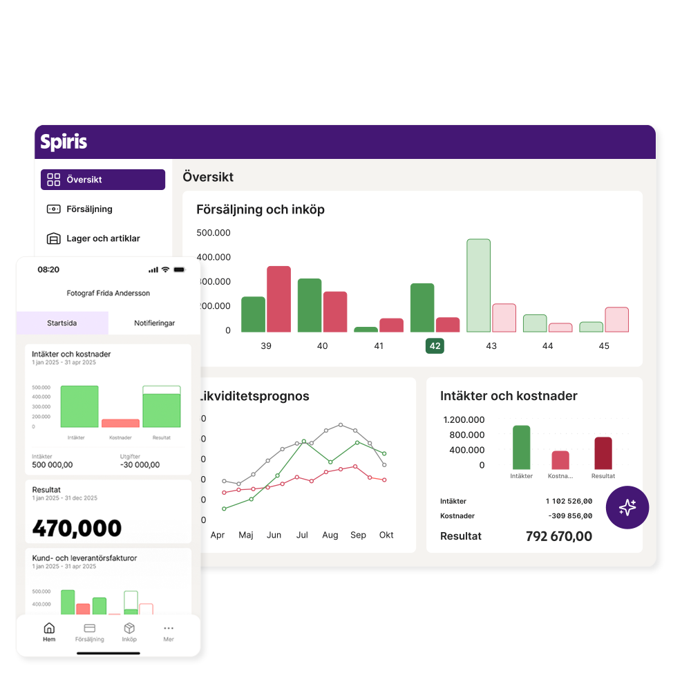 Information om väx med din bokföring och fakturering. 