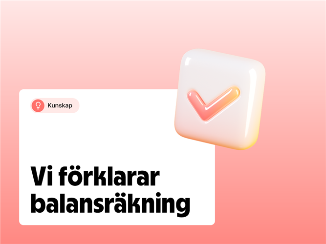 Vi förklarar begreppet balansräkning.