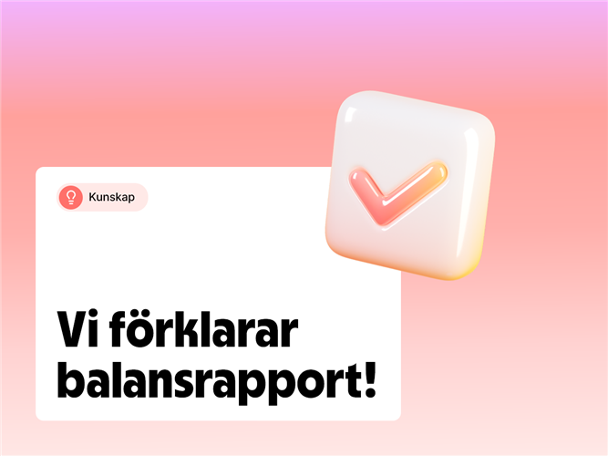 Vi förklarar begreppet balansrapport.