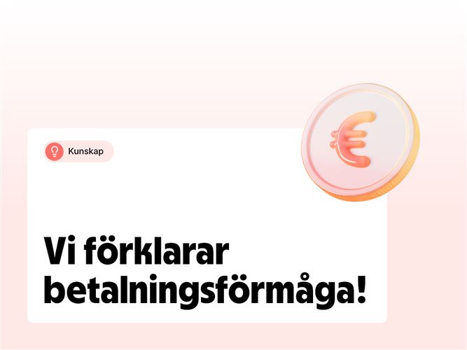 Vi förklarar betalningsförmåga.
