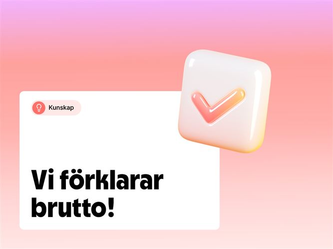 Vi förklarar begreppet brutto.