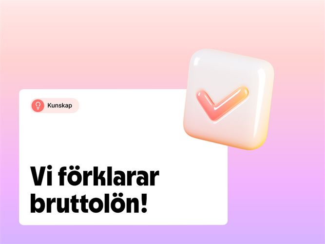 Vi förklarar begreppet bruttolön.