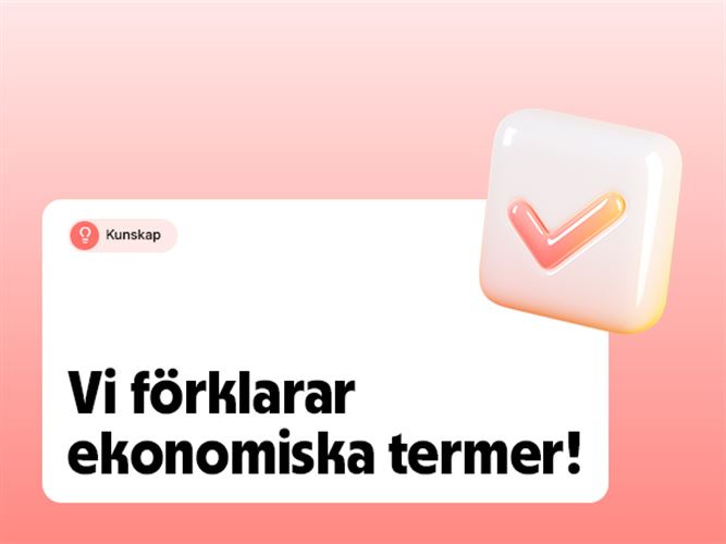 Vi förklarar ekonomiska termer!