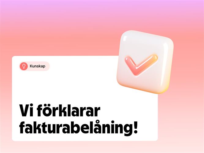 Vi förklarar begreppet fakturabelåning.