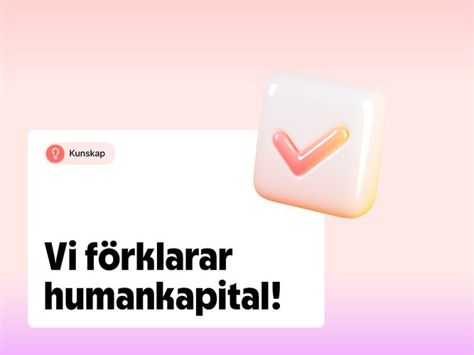Vi förklarar humankapital!