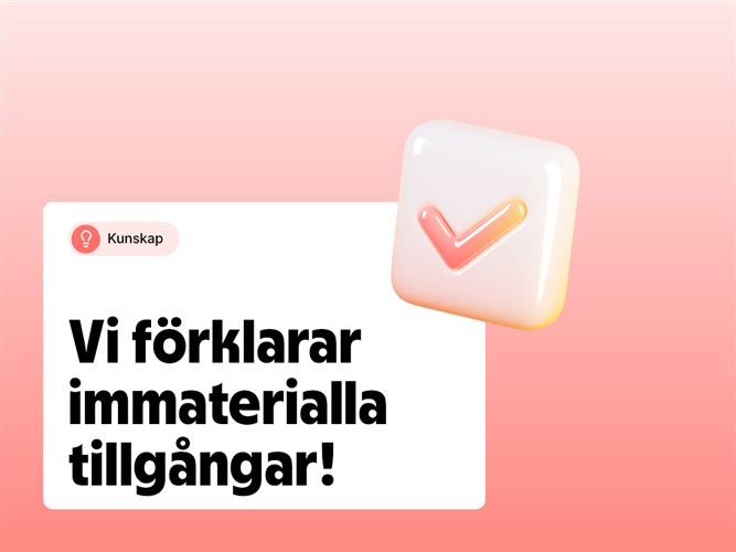Vi förklarar immateriella tillgångar.
