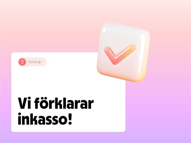 Vi förklarar inkasso.