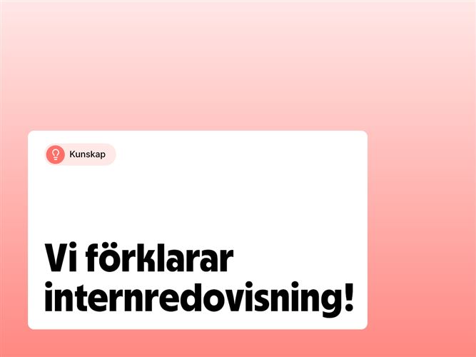 Vi förklarar intern redovisning