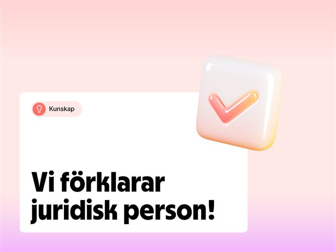 Vi förklarar juridisk person