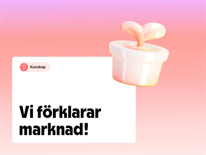 Vi förklarar marknad.