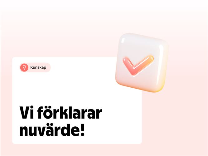 Vi förklarar nuvärde