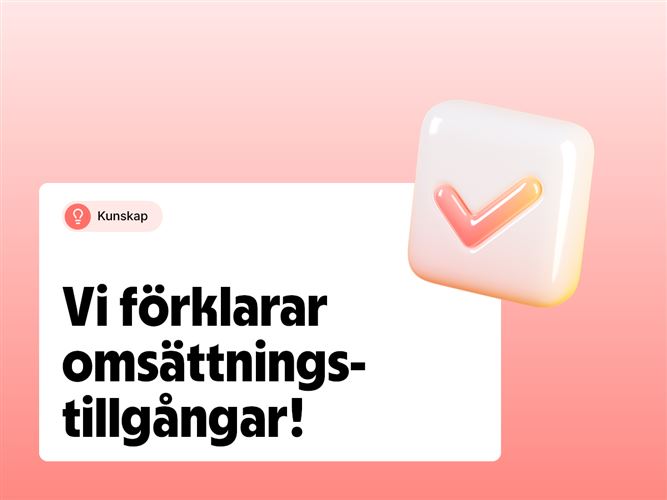 Vi förklarar begreppet omsättningstillgång.