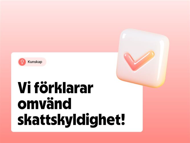 Vi förklarar omvänd skattskyldighet.