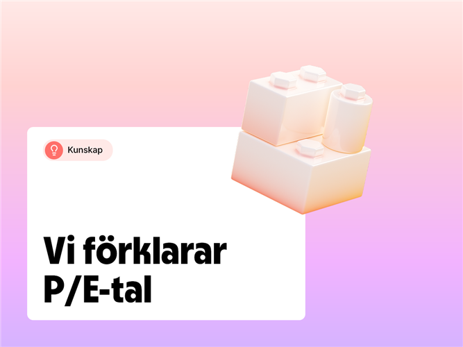 Vi förklarar begreppet PE-tal.