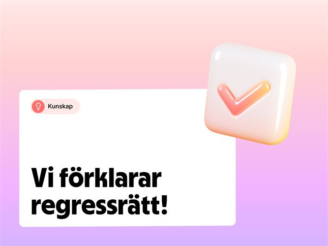 Vi förklarar begreppet regressrätt.