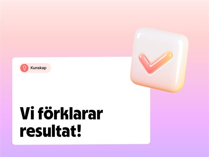 Vi förklarar begreppet resultat för året.