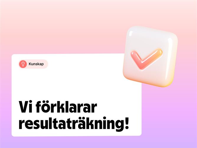 Vi förklarar resultaträkning.