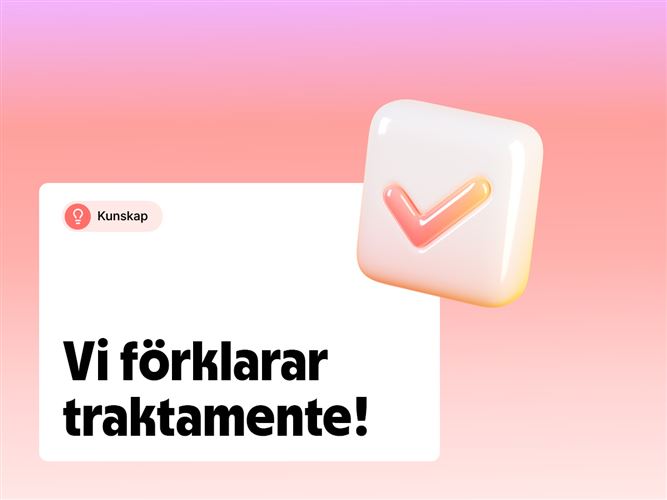 Vi förklarar traktamente.