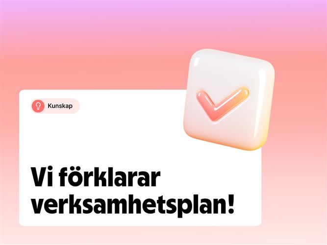 Vi förklarar verksamhetsplan.