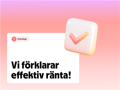 Vad är effektiv ränta?