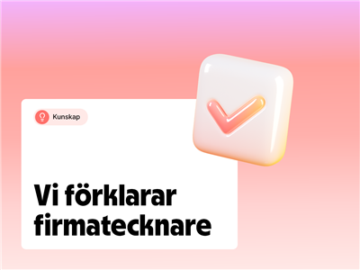 Firmatecknare - vad är det?