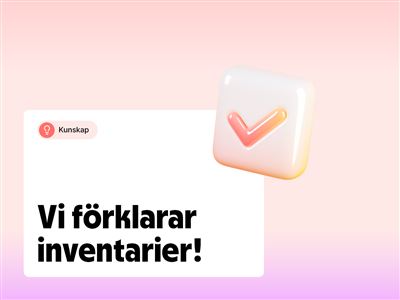 Inventarier, vad är det?