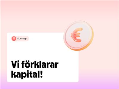 Kapital, vad är det?