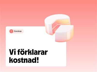 Kostnad, vad är det?