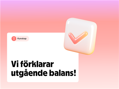 Vad är utgående balans?