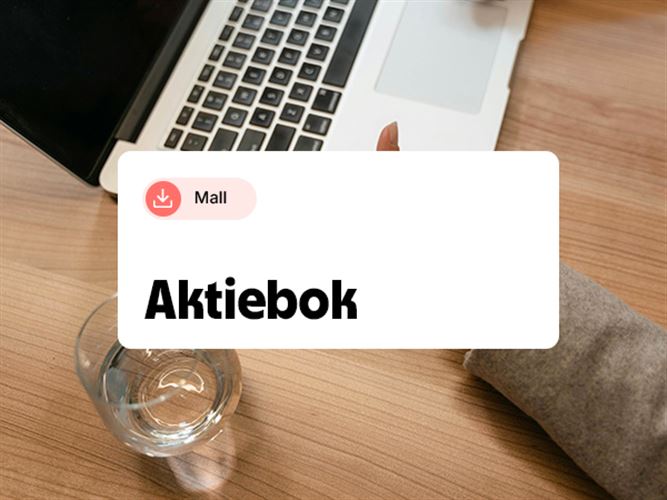 Laddar ner en aktiebok på en dator.