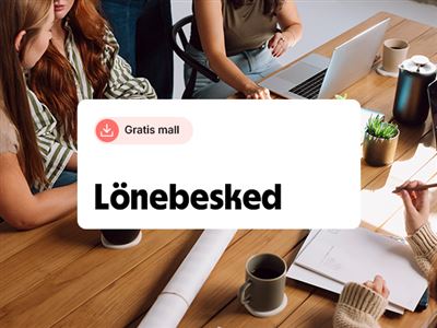 Skicka lönespecifikation? Mall för lönebesked – gratis!