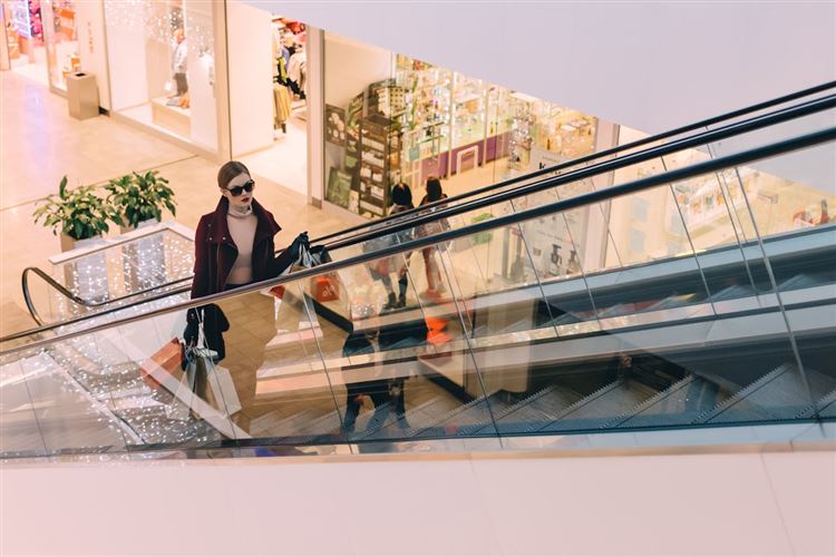 Kvinna på shoppingtur som symboliserar utbud och efterfrågan