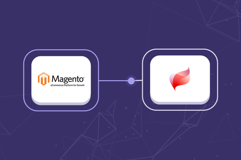 Logotyper för Magento och Spiris