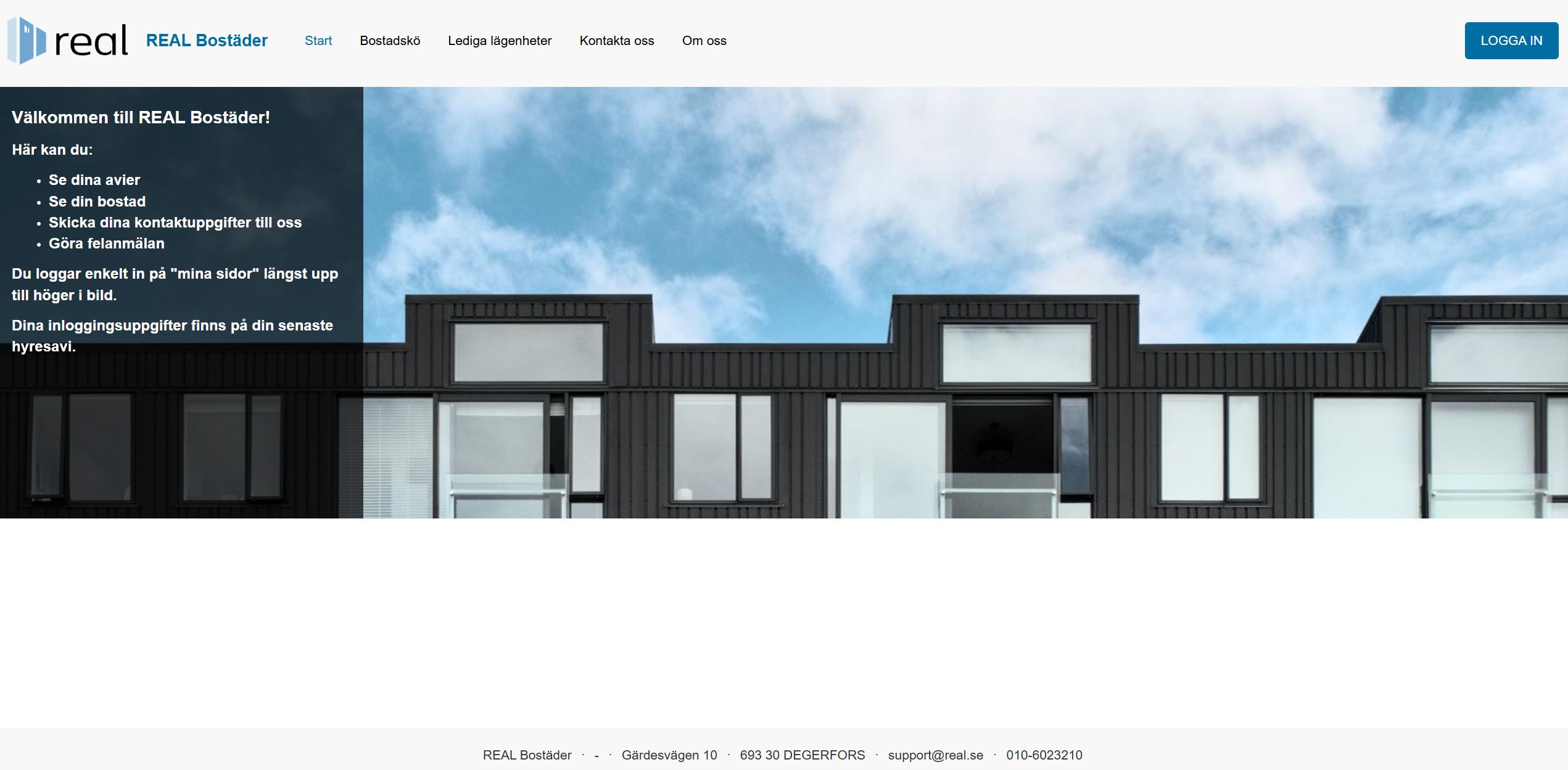 Gränssnitt Real Fastighetssystem. 