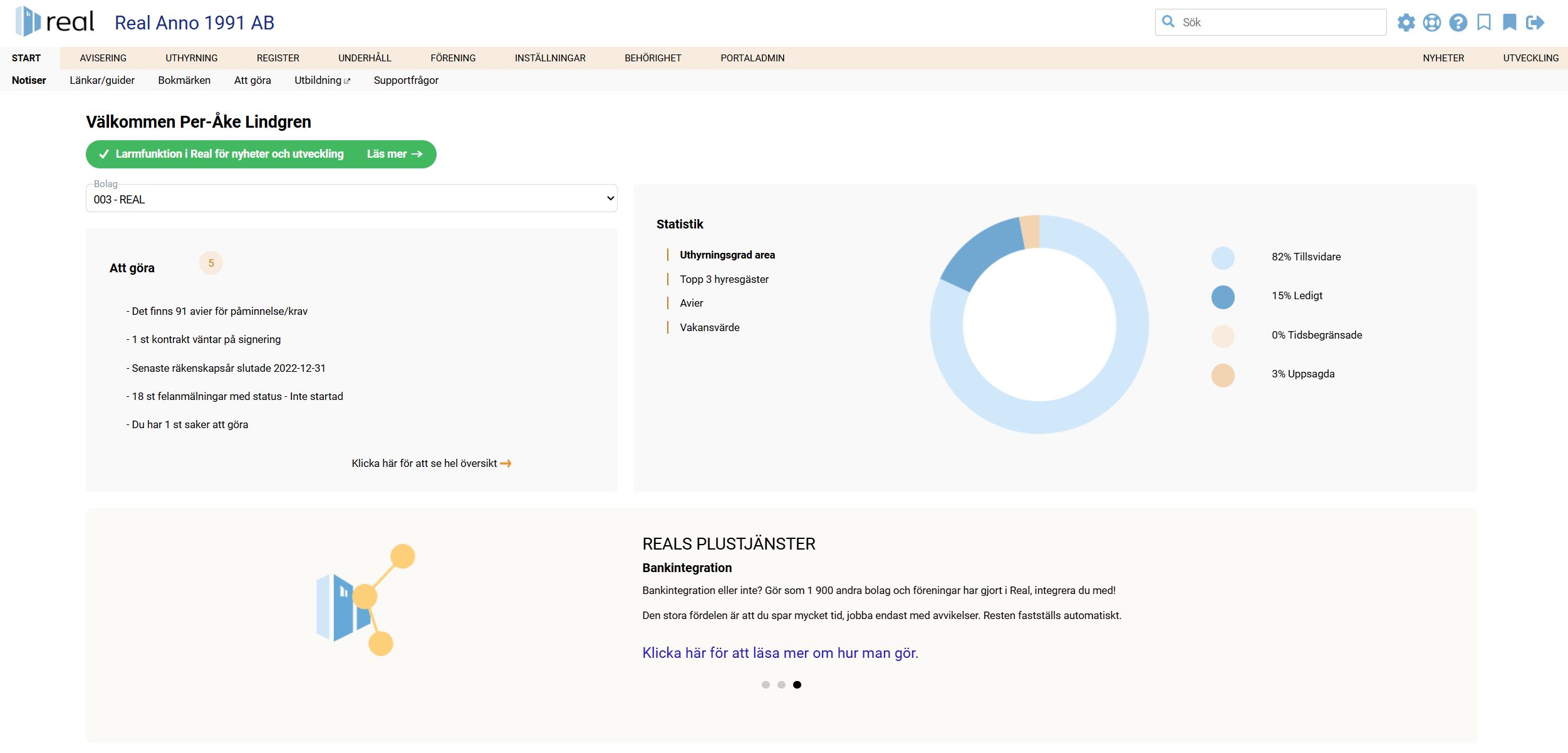 Gränssnitt Fastighetssystem. 