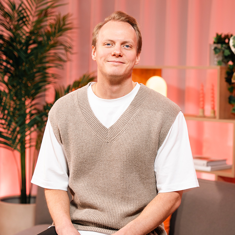 Johan Lange som jobbar på spiris