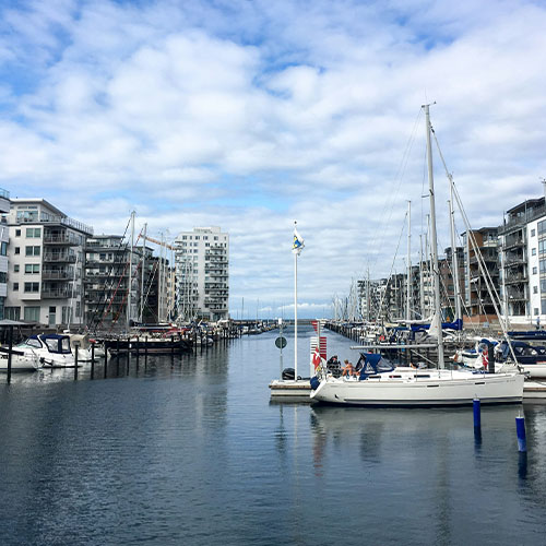 vatten och kontor i Malmö