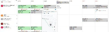 Schema från Bokning och Schema Online.