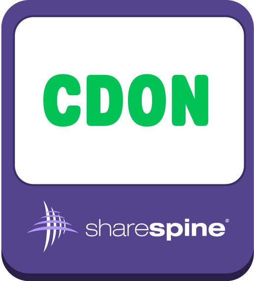 Stor logga för CDON by Sharespine.