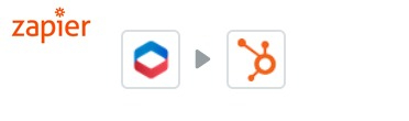 Logotyp av Zapier, eEkonomi och Hubspot.