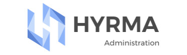 Logotyp Hyrma administration.